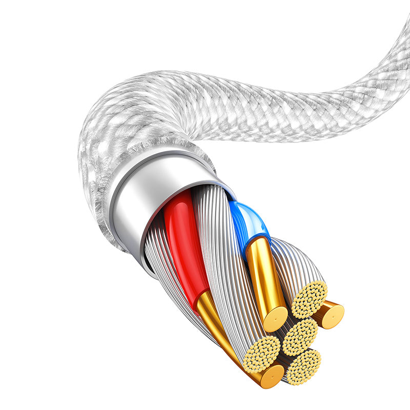 Baseus Braided USB to Lightning Data and Charge Cable (2m) - SKmobile Canada