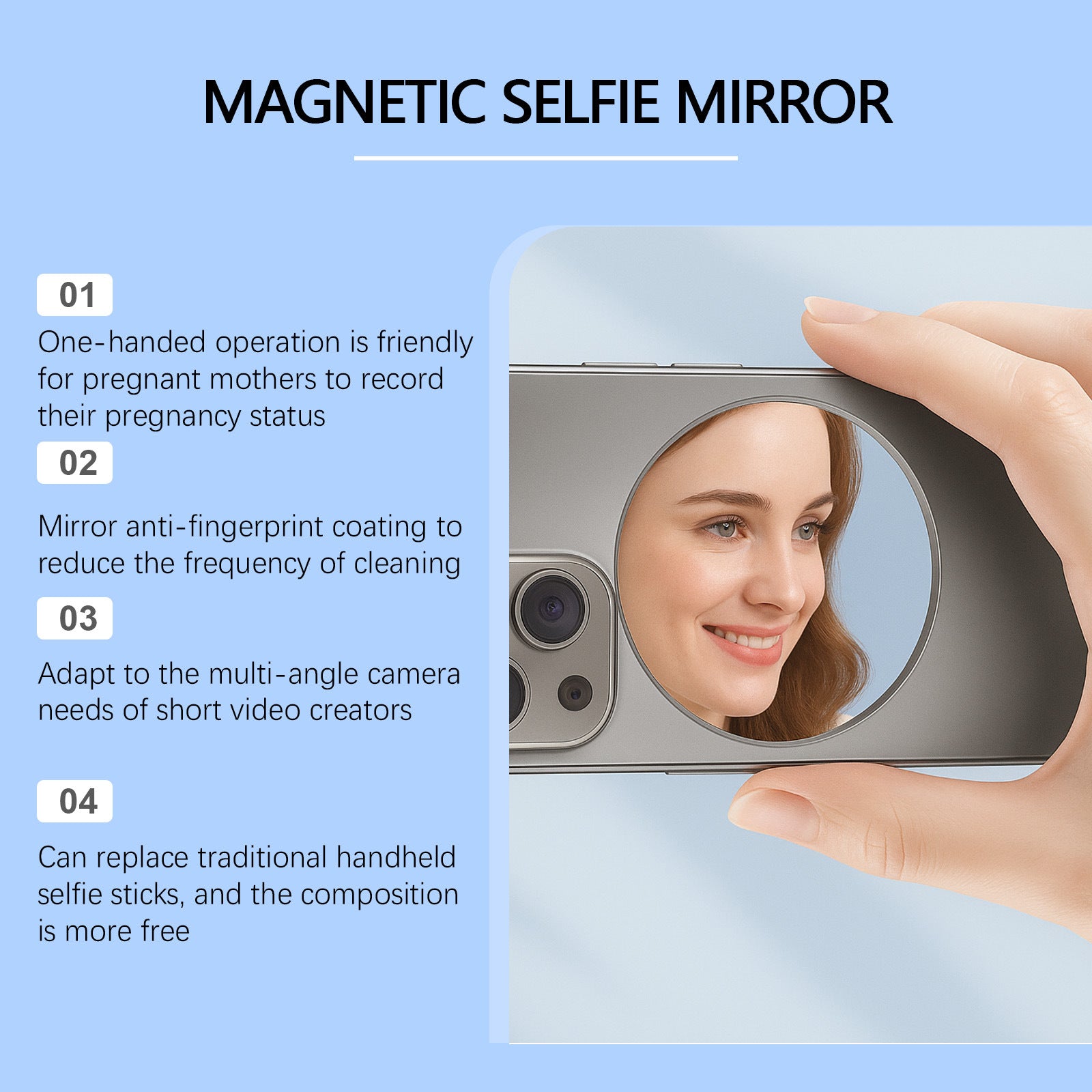 Jue Fish Magnetic Selfie Mirror