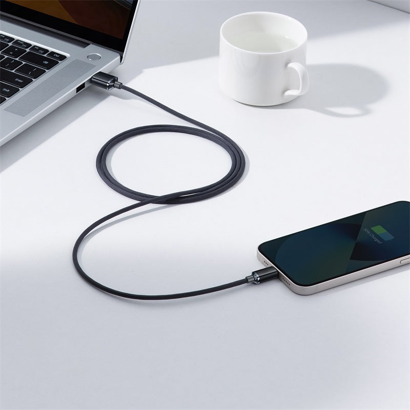 Baseus Braided USB to Lightning Data and Charge Cable (2m) - SKmobile Canada