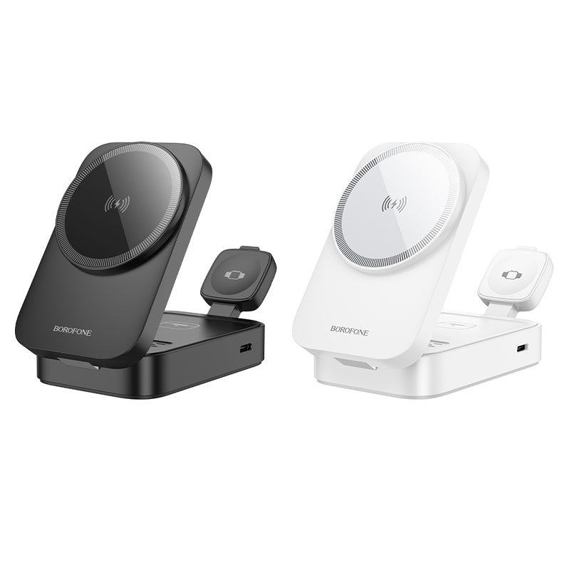 Sharp Portable 3-in-1 Folding Magnetic Wireless Fast Charger