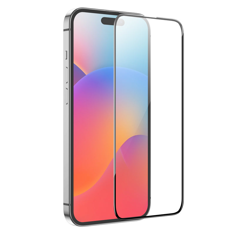 Full Screen Tempered Glass Screen Protector for iPhone 15 Pro Max (0.4mm Clear)