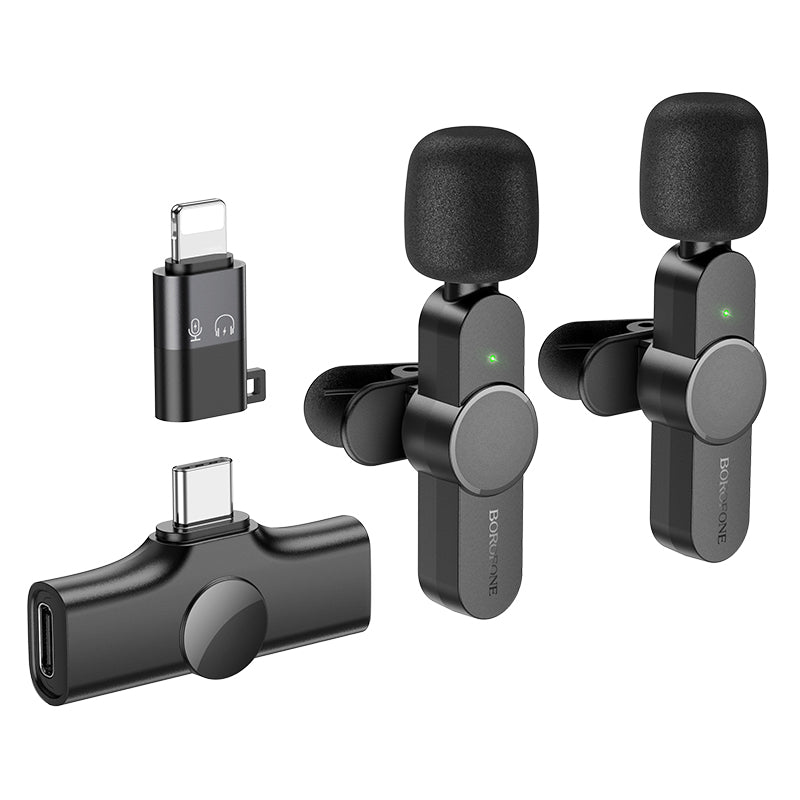 Trophy Lavalier Wireless Digital Dual Microphone (Lightning & USB-C) - SKmobile Canada