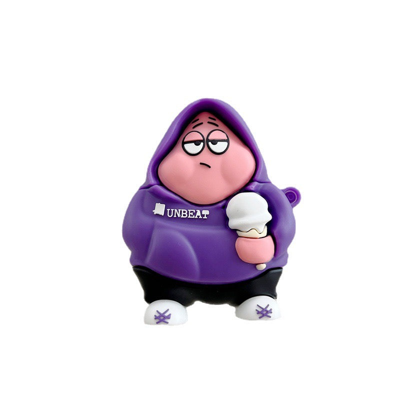 Purple Hoodie Guy AirPods Case