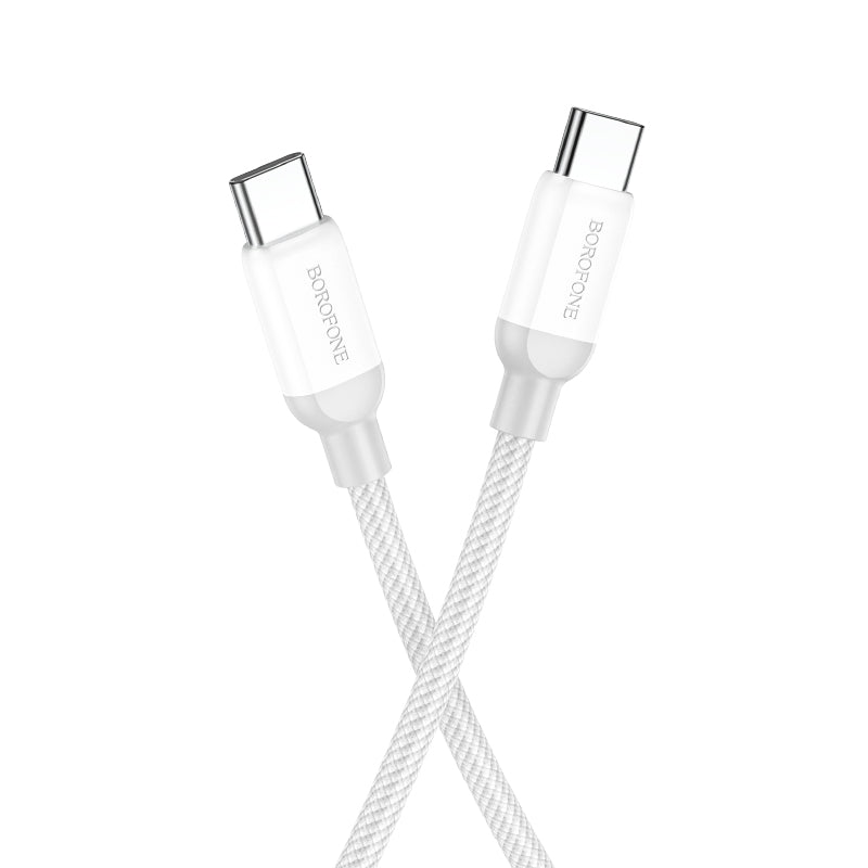 Borofone 100W Braided USB-C to USB-C Data and Charge Cable (1m) - SKmobile Canada