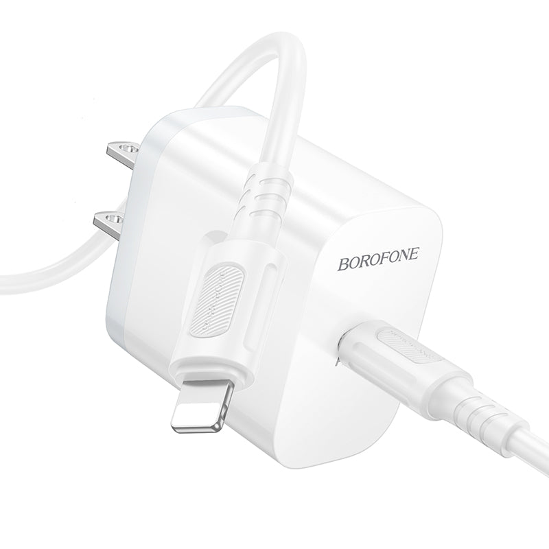 Borofone PD20W Charger Set with USB-C to Lightning Cable