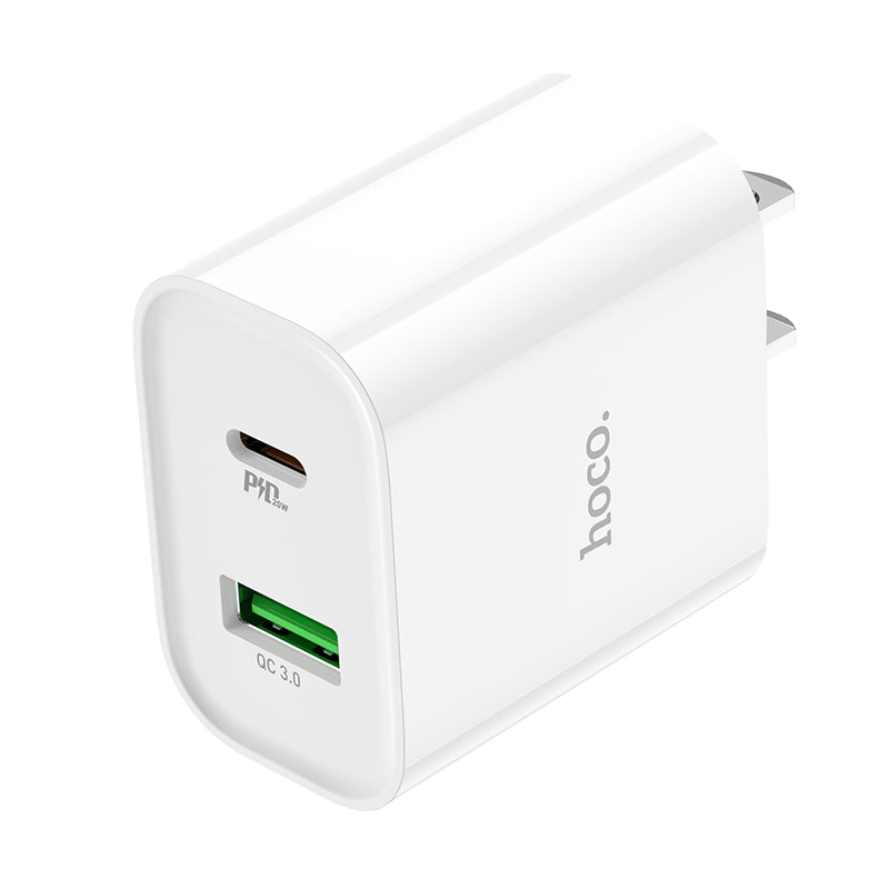Quick Compact Charger 20W Dual Port USB-C + USB-A - SKmobile Canada
