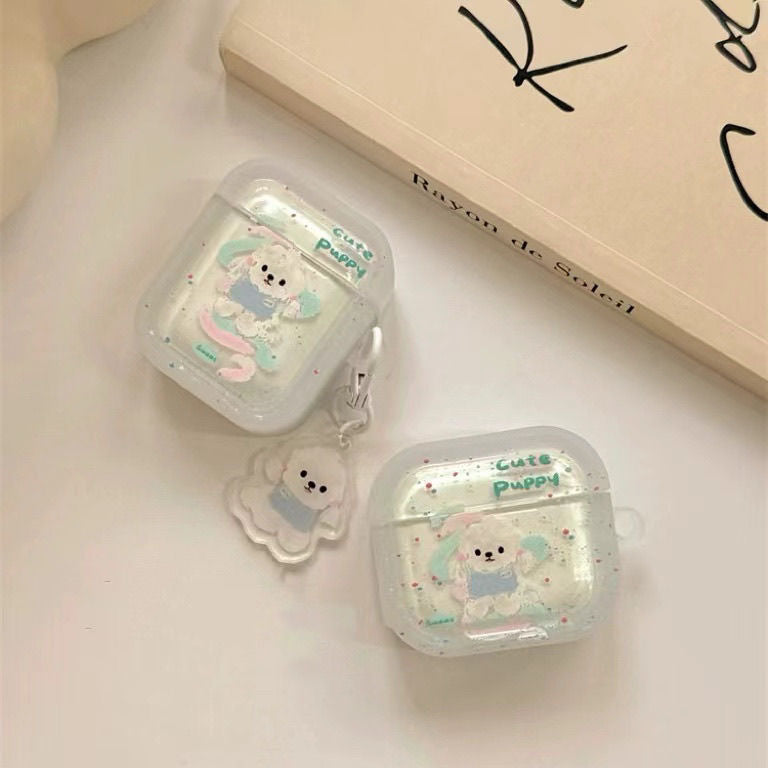 Cute Puppy Graffiti AirPods Case