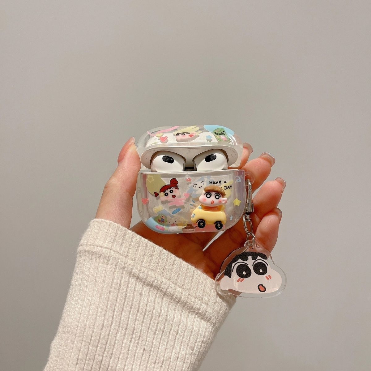 Crayon Car Rabbit Dog AirPods Case