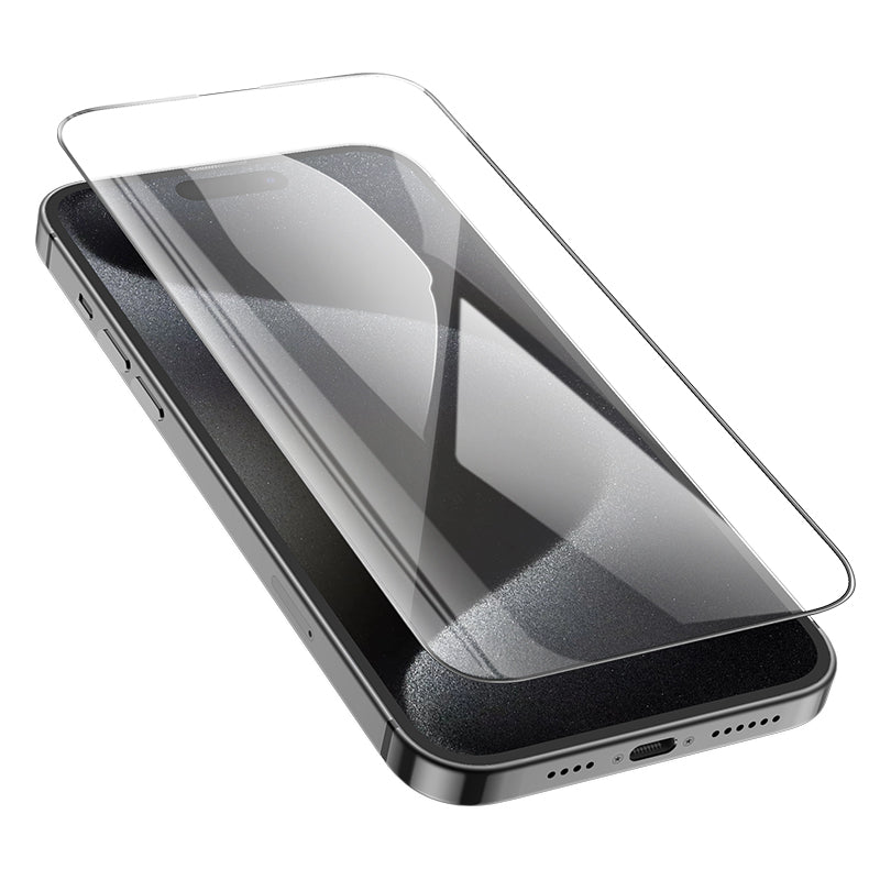 Full Screen Tempered Glass Screen Protector for iPhone 16 Plus | 15 Plus (0.3mm Clear)