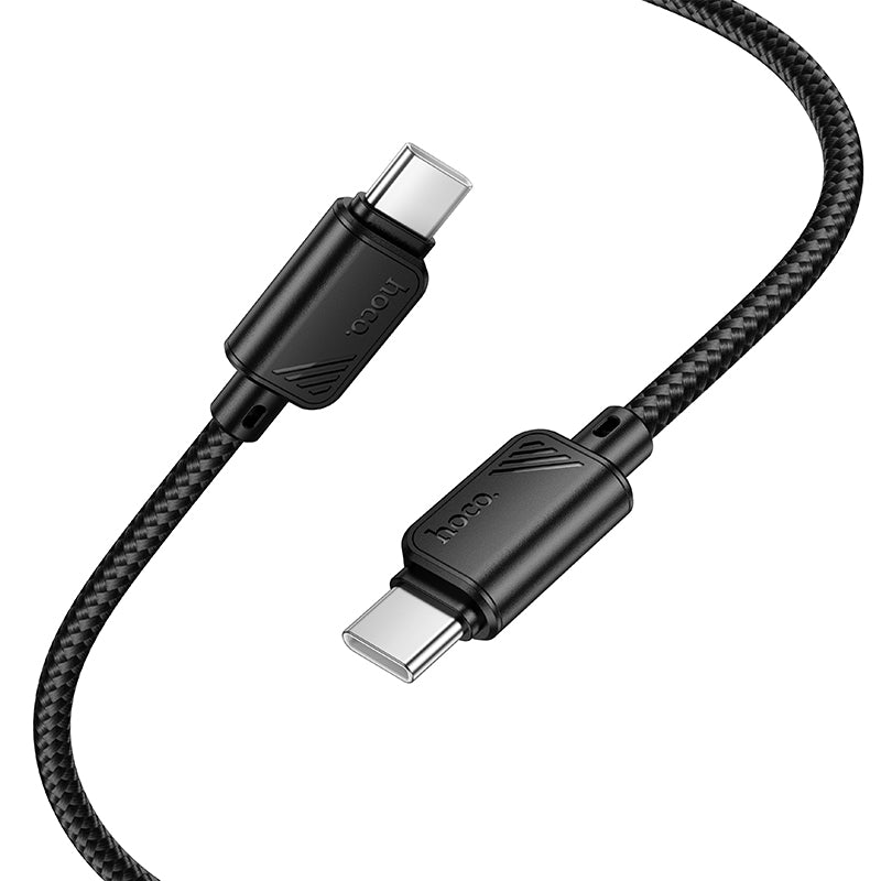 Hoco 60W Braided USB-C to USB-C Data and Charge Cable (1m)