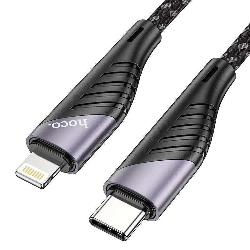 Hoco Braided USB-C to Lightning Data and Charge (1.2m) - SKmobile Canada