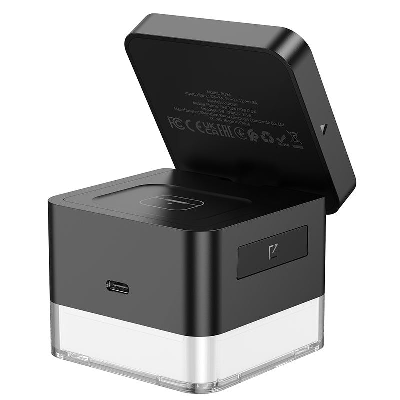 Square 3-in-1 Folding Magnetic Wireless Fast Charger