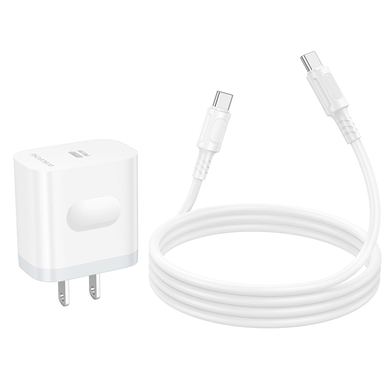 Borofone PD20W Charger Set with USB-C to USB-C Cable