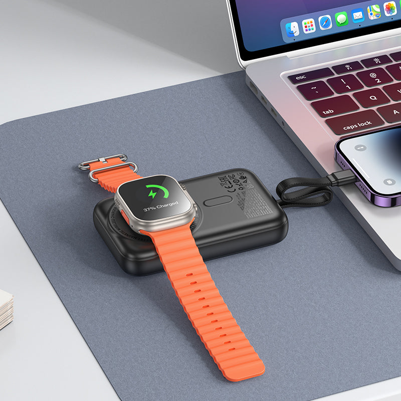 Portable PD20W Magnetic 3-in-1 Power Bank with Bidirectional Cable (10000 mAh)