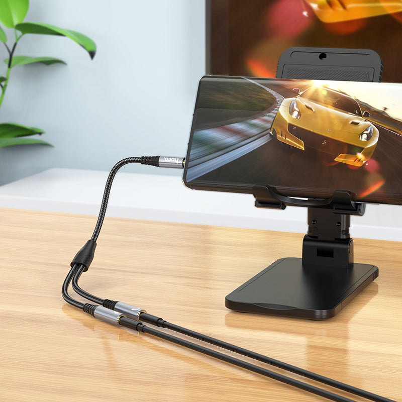 UPA21 Headphone + Microphone 3.5mm Audio Cable Splitter - SKmobile Canada