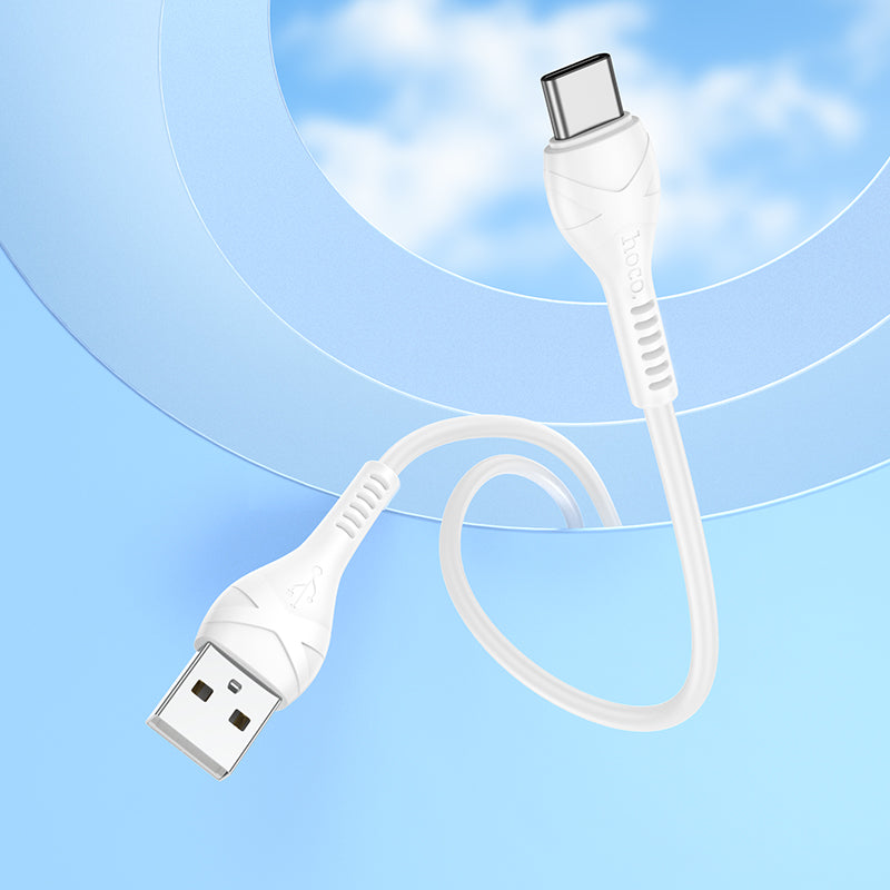 Hoco USB to USB-C Data and Charge Cable (0.5m) - SKmobile Canada