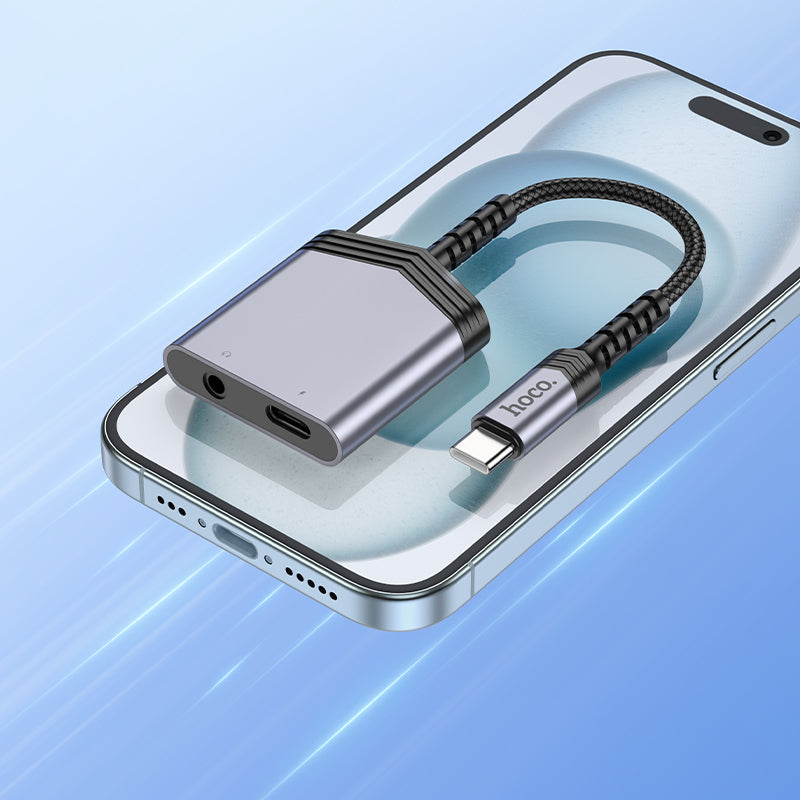 Hoco USB-C to (USB-C + 3.5mm) Audio Splitter