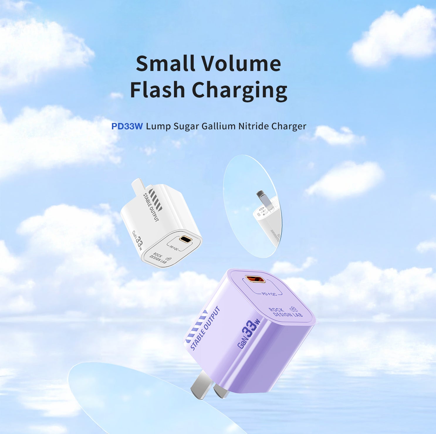 33W GaN USB-C Fast Charger Mini Power Delivery Power Adapter