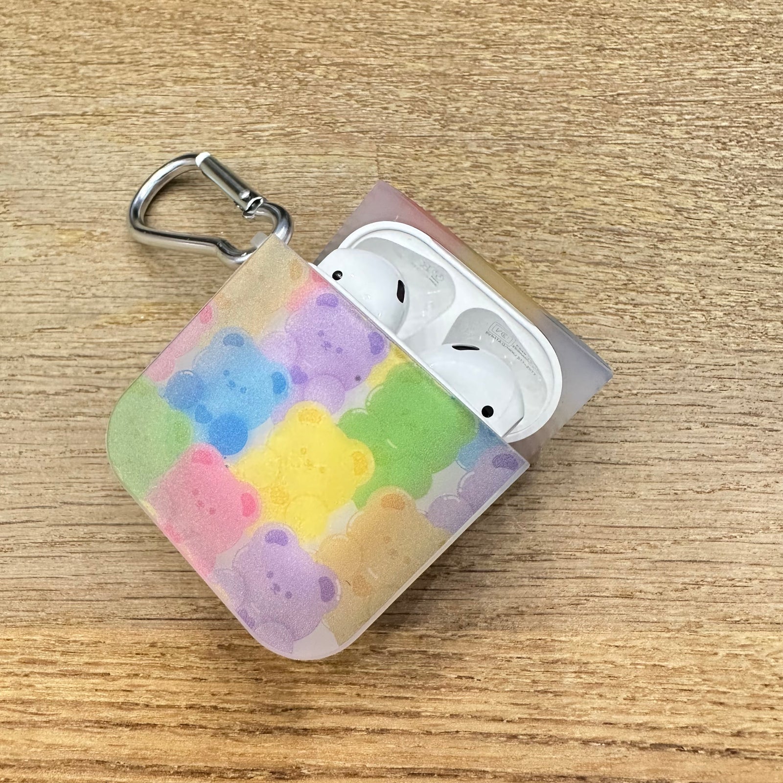 Colourful Bears Transparent AirPods Case