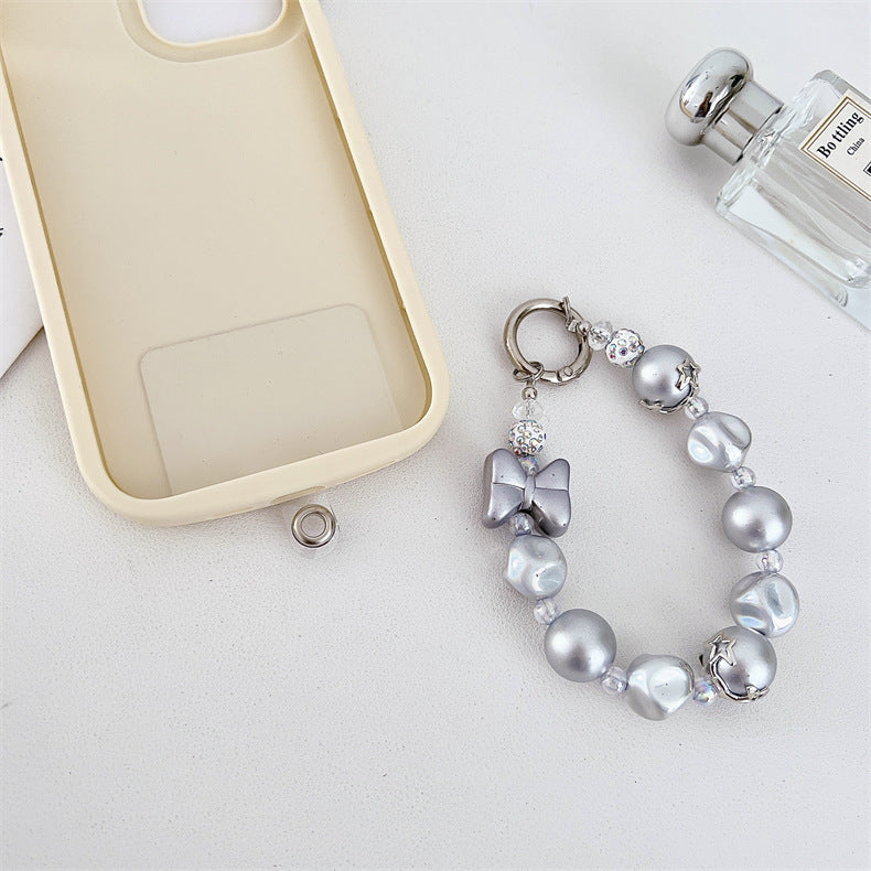 Asymmetric Silver Bow Chain Strap