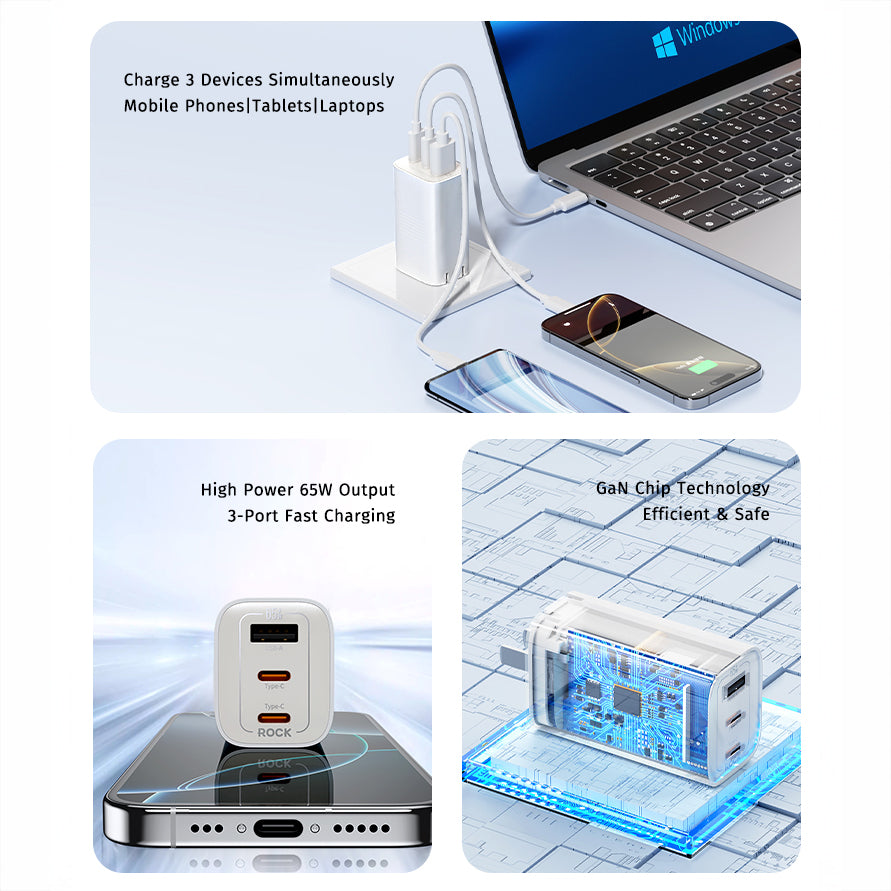 Ice Cube 65W GAN Wall Charger