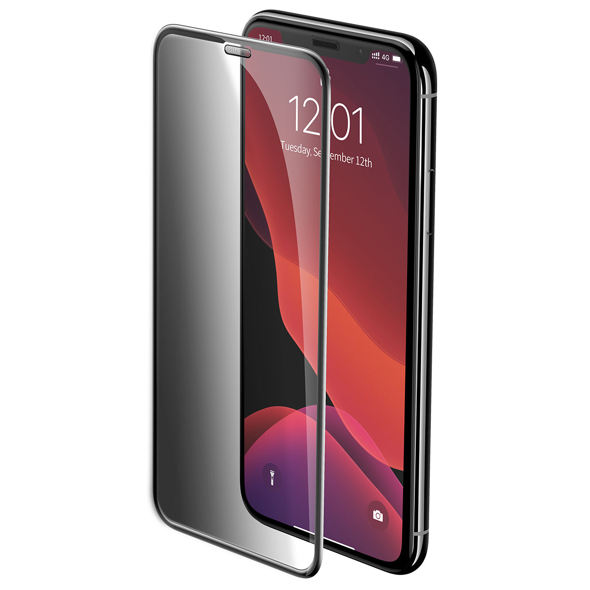 Full Screen Tempered Glass Screen Protector for iPhone 11 Pro Max / XS Max (0.33m Privacy) - SKmobile Canada