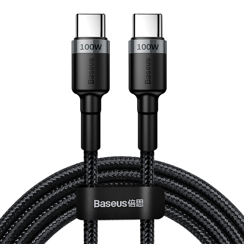 Baseus 100W Braided USB-C to USB-C Data and Charge Cable (2m) - SKmobile Canada