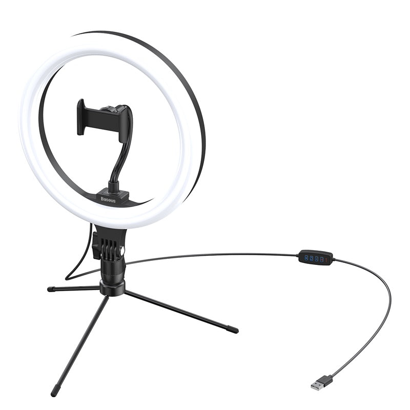 Live Stream Phone Holder with Tripod Stand and 10-inch Ring Light - SKmobile Canada