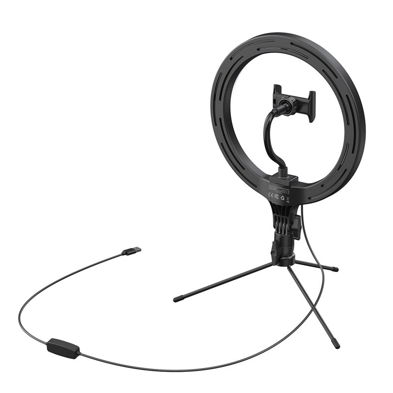 Live Stream Phone Holder with Tripod Stand and 10-inch Ring Light - SKmobile Canada