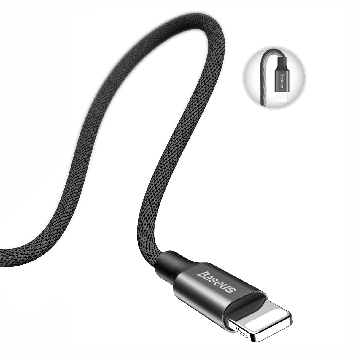 Baseus Braided USB to Lighting Data and Charge Cable (1.8m) - SKmobile Canada