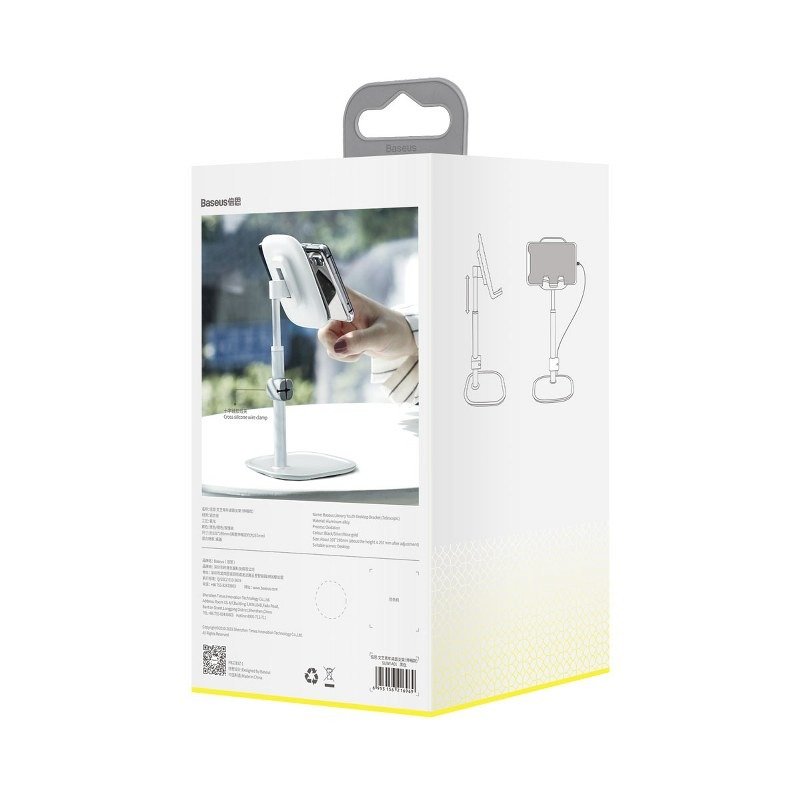 BASEUS Literary Youth Desktop Telescopic Phone and Tablet Holder (Height Adjustable) - SKmobile Canada