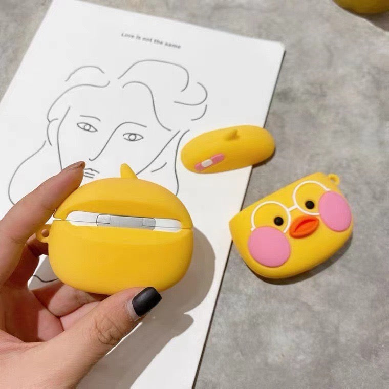 Chicken Bandage Glasses AirPods Case