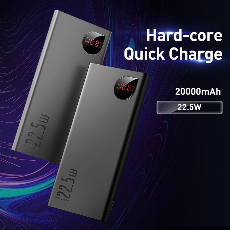 Adaman Metal Digital Display Quick Charge Power Bank 22.5W (10000 mAh)