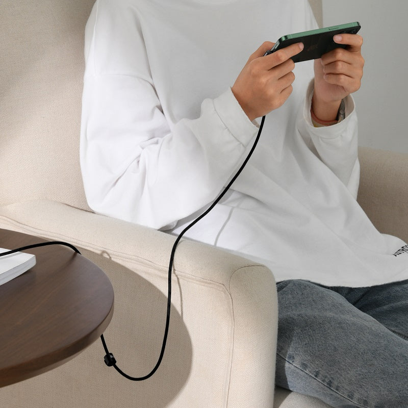 Baseus Braided L-Shaped USB to Lightning Data and Charge Cable (2m) - SKmobile Canada