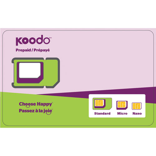 Koodo Prepaid Sim Card ($30 for 10GB)
