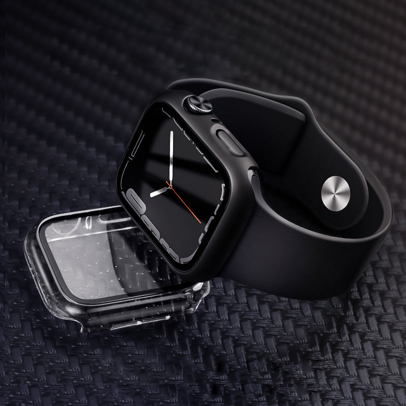 Shadow Series 3D Thermal Bending Film Integrated Protective Case for Apple Watch Series 7/8/9