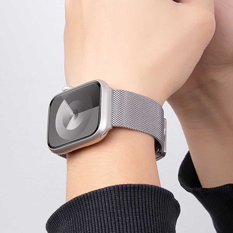 Apple Watch Band - May Series Two-Section Double Magnetic Buckle Milanese Strap
