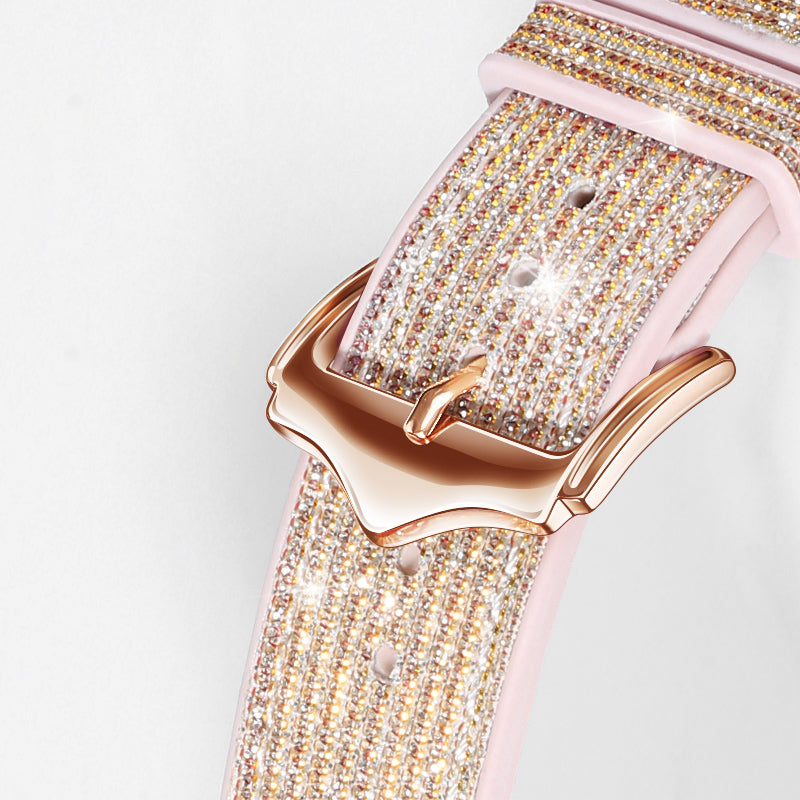 Apple Watch Band - Diamond Series Double-Section Color-Changing Silicone Strap (WA11)