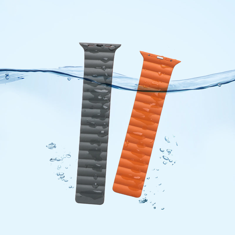 Apple Watch Band - Flexible Series Magnetic Silicone Chain Strap (WA07)