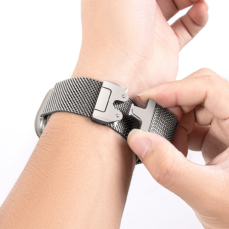 Apple Watch Band -  Original Series Umbrella Buckle Milanese Steel Strap