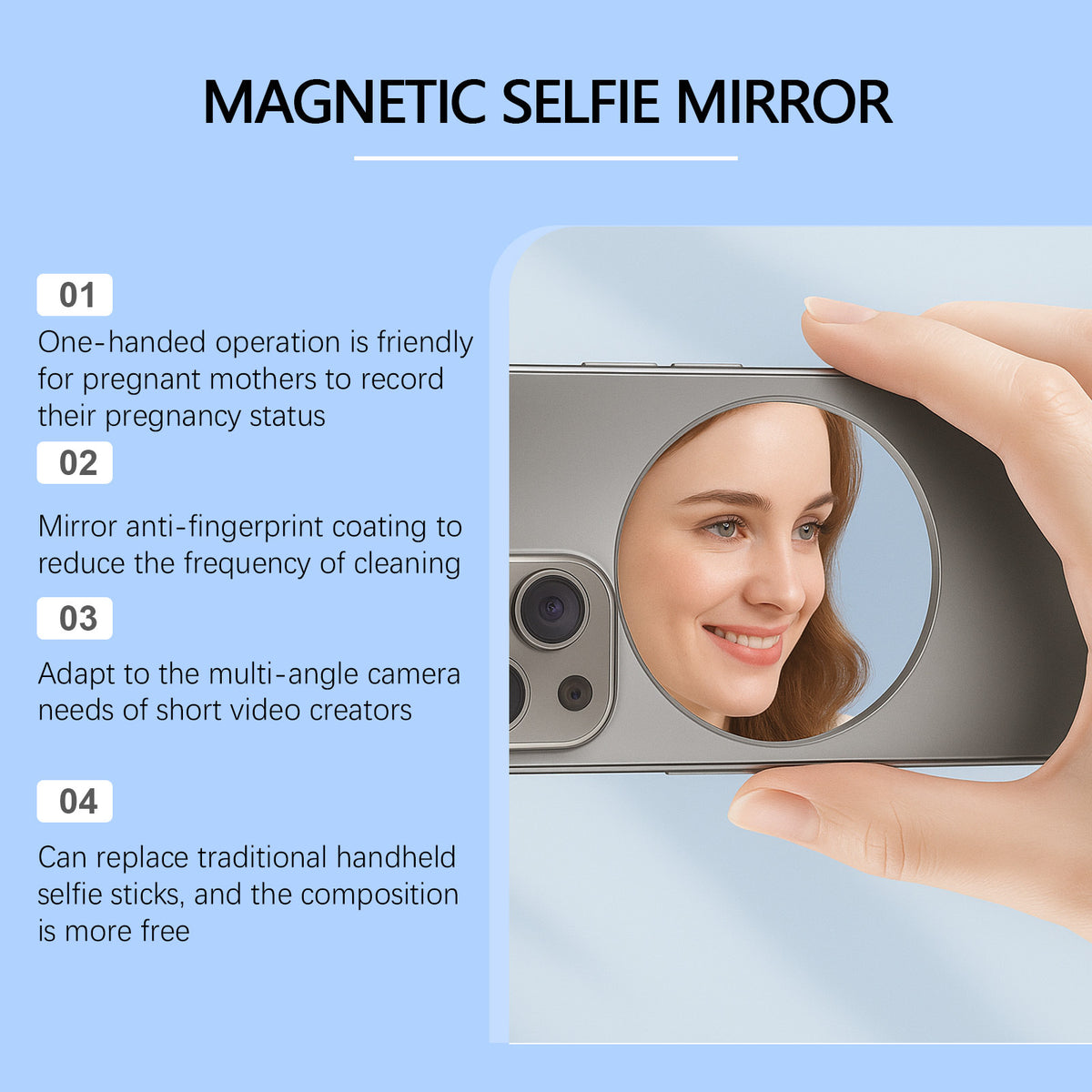 Jue Fish Magnetic Selfie Mirror