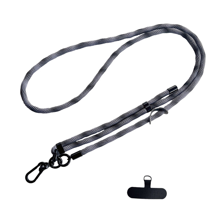 Adjustable Neck & Shoulder Strap (Grey Black)