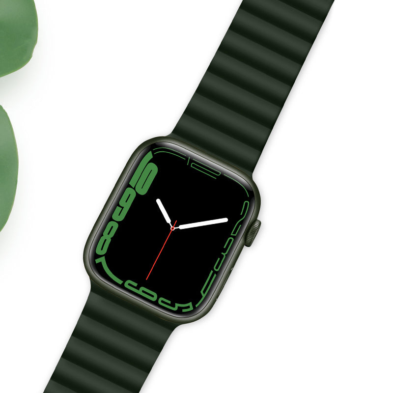 Apple Watch Band - Flexible Series Magnetic Silicone Chain Strap (WA07)