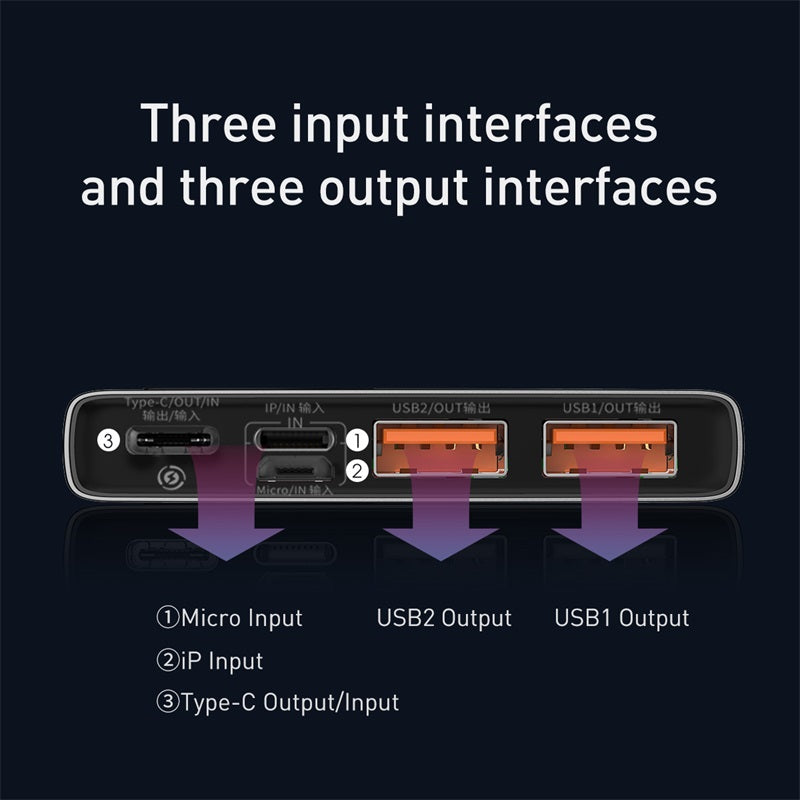 Adaman Metal Digital Display Quick Charge Power Bank 22.5W (10000 mAh)