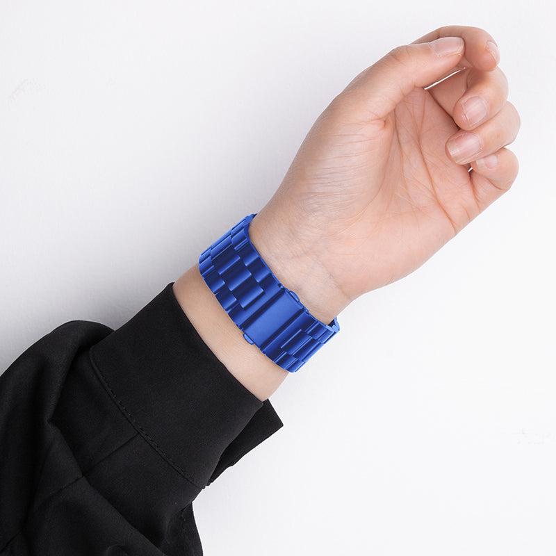 Apple Watch Band - Grand Series Three-Bead Steel Strap (WA10)