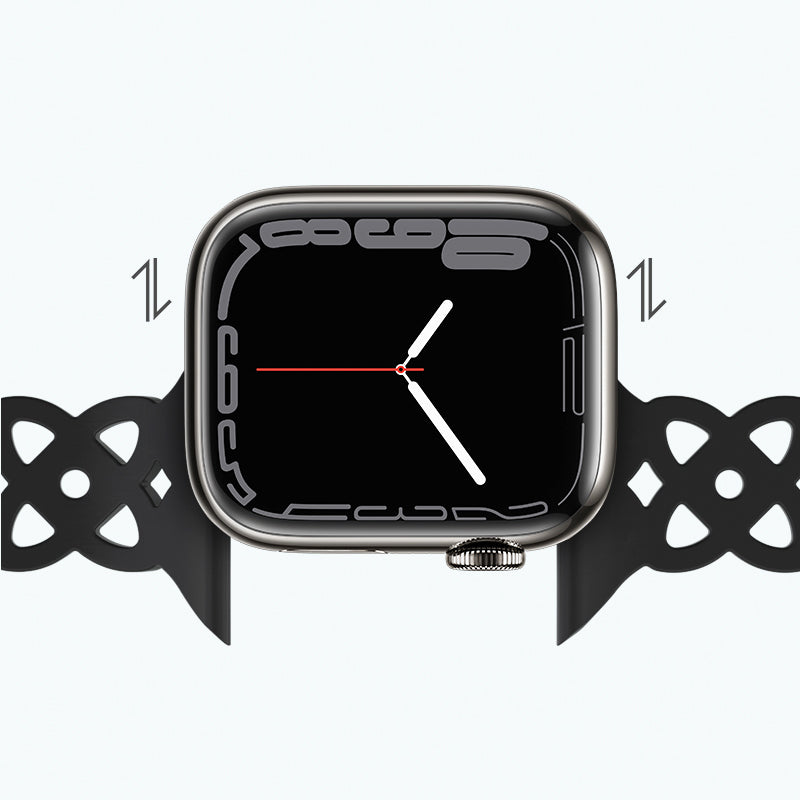 Apple Watch Band - Flexible Series Rhombus Hollow Silicone Strap (WA09)