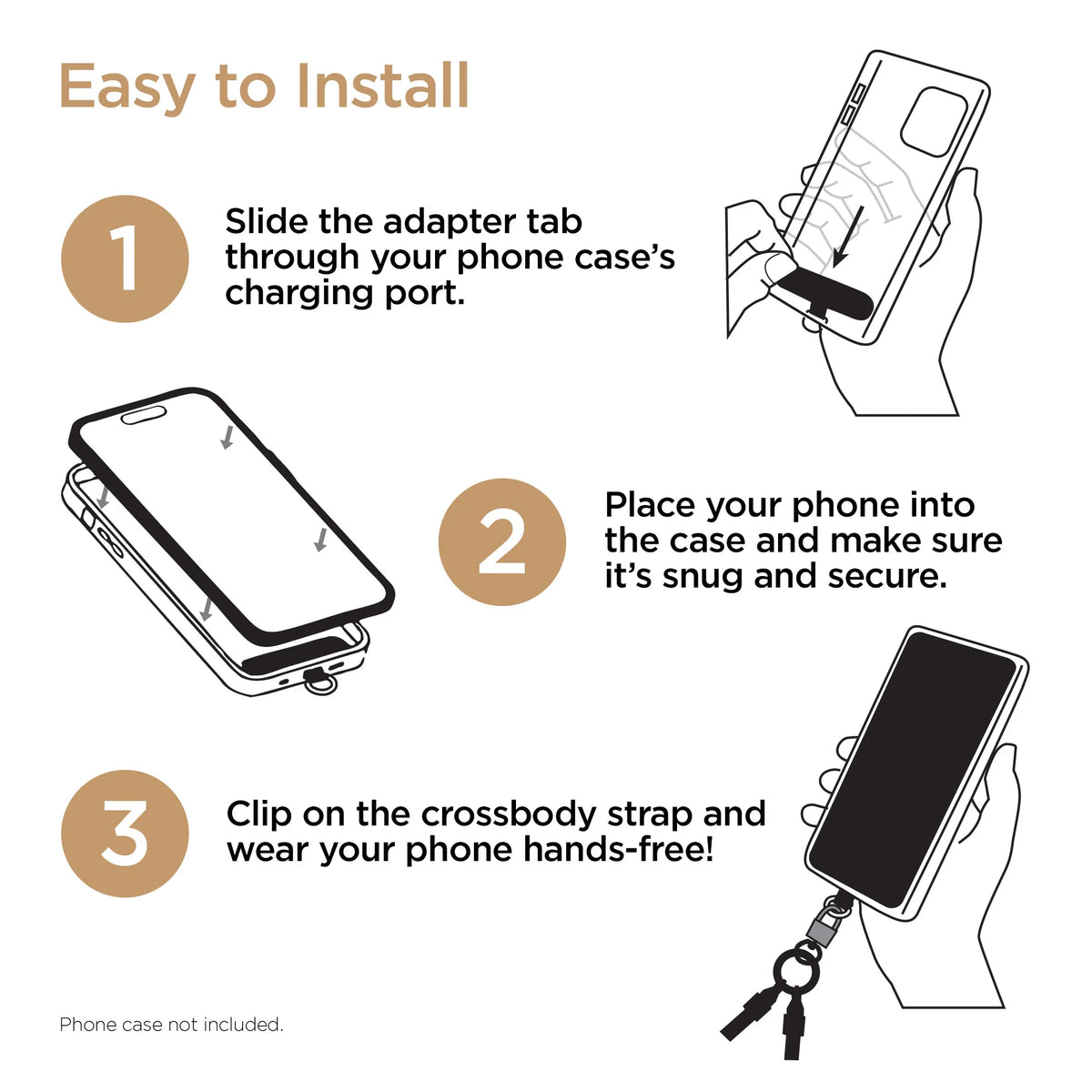 Solid Pink Woven Braided Adjustable Crossbody Phone Lanyard & Neck Strap