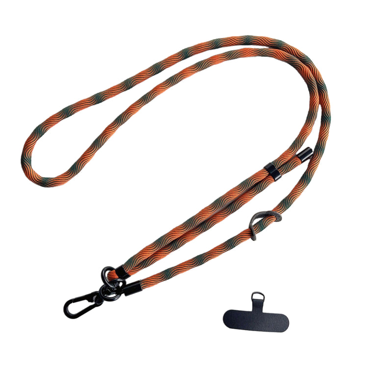Adjustable Neck & Shoulder Strap (Black Green Orange)