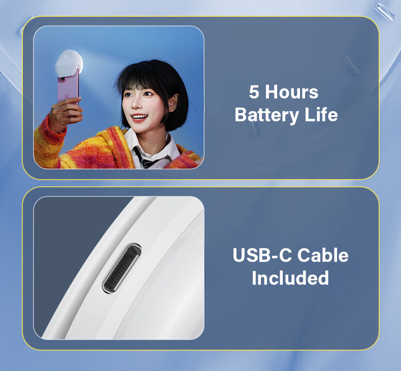 C-Shape Mini Fill Light (D7) - Professional Portable Lighting