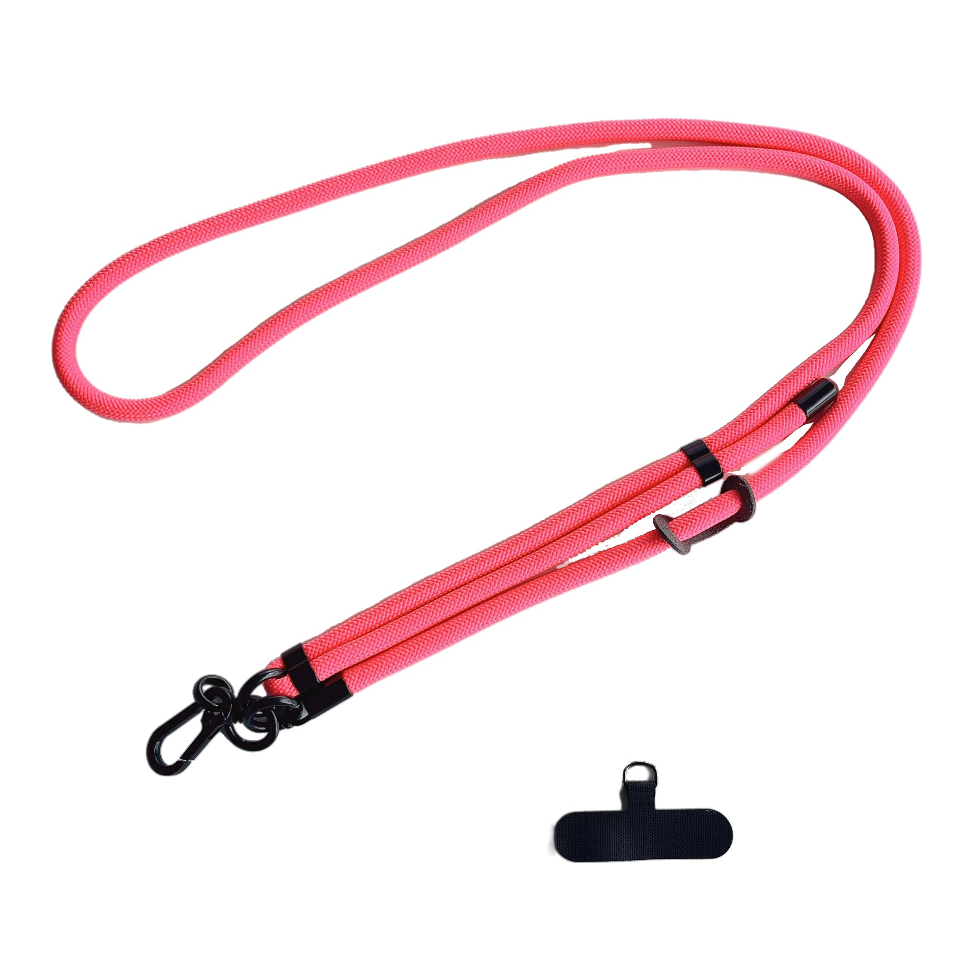 Adjustable Neck & Shoulder Strap (Neon Rose Red)